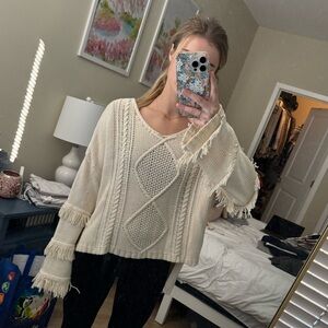 Olivaceous Cream Sweater